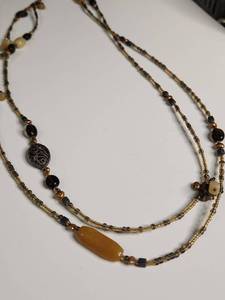 lot 1134 image: Silpada Mixed Bead, Silver Long Necklace