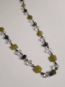 lot 1135 image: Silpada Crystal and Jade Beaded Necklace
