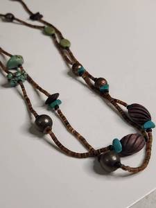 lot 1136 image: Silpada Southwestern Style Heishi Bead Necklace