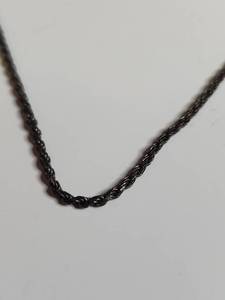 lot 1140 image: Silver Rope Chain Necklace