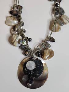 lot 1141 image: Silpada Mother of Pearl and Gemstone Necklace