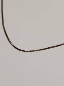 lot 1149 image: Gold-Tone .925 Clasp Box Chain Necklace