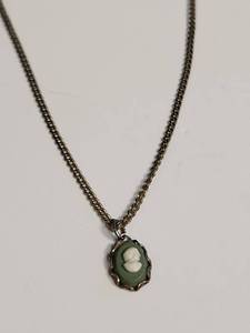 lot 1152 image: Victorian Style Childs Cameo Pendant Necklace