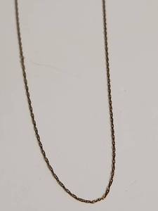 lot 1153 image: 10K Gold Dainty Cable Link Chain Necklace