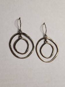 lot 1208 image: Silpada Sterling Silver Double Spiral Drop Earrings .925 7g