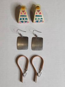 lot 1242 image: Southwestern Style Earring Set