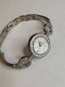 lot 1406 image: Crystal Embellished Bracelet Watch