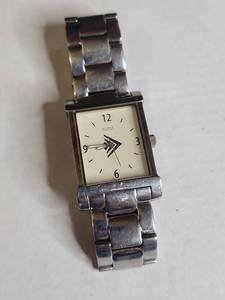 lot 1410 image: Silpada Square Face Watch with Steel Band
