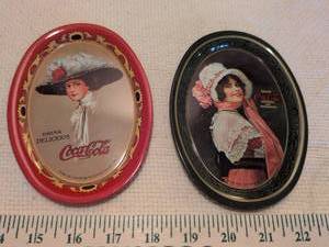 lot 44 image: Coca-Cola Victorian Style Decorative Mini Tip Trays