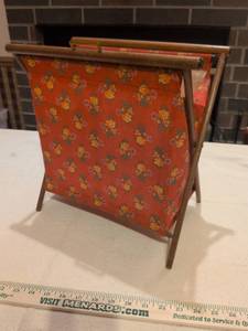 lot 62 image: Floral Folding YarnSewing Caddy