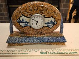 lot 82 image: Dutch Windmill Decorative Table Clock