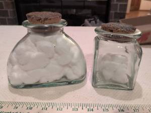 lot 88 image: Glass Storage Jars with Cork Stoppers