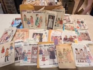 lot 96 image: Childrens Sewing Pattern Collection - Simplicity, McCalls & Butterick