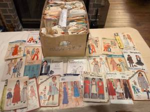 lot 99 image: 1970s-1980s Sewing Pattern Collection