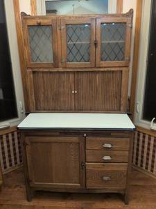 Vintage Wilson Kitchen Hoosier Cabinet with Flour Bin