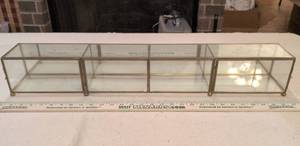 lot 155 image: Brass and Glass Display Case