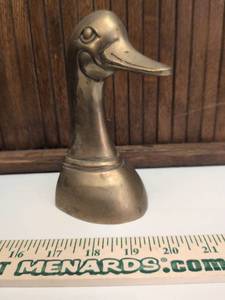 lot 171 image: Leonard Silver Mist Brass Duck Figurine