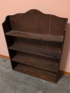 lot 209 image: Hanging Wood Wall Shelf Unit