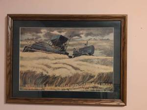 lot 210 image: Farm Equipment Art Print by Theodore Wahl