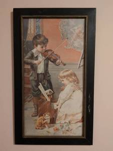lot 211 image: Childrens Musical Performance Art Print