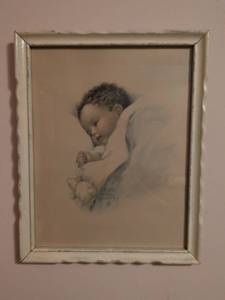 lot 232 image: Bessie Pease Gutmann Sleeping Baby Print