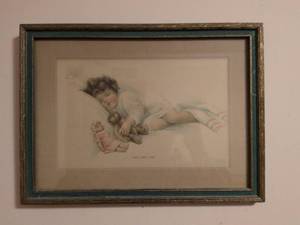 lot 233 image: The New Love by Bessie Pease Gutmann Print
