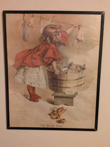 lot 238 image: A Busy Day Ivory Soap Advertisement Print
