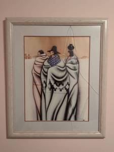 lot 251 image: R.C. Gorman Style Southwestern Art Print by Robert Redbird