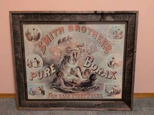 lot 255 image: Smith Brothers Borax Advertisement Poster