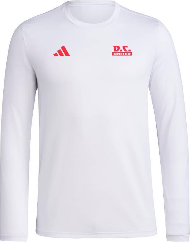 lot 56551 image: adidas Mens D.C. United Long Sleeve T-Shirt LG
