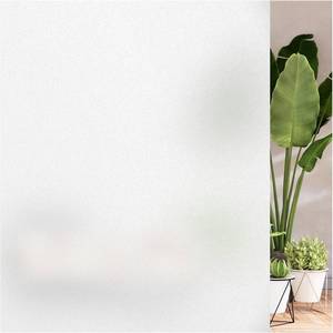 lot 56696 image: Window Privacy Film Frosted Glass Window Film Heat UV Blocking Static Cling Non-Adhesive Window Frosting Film for Bathroom Home Office(Frosted, 17.5 x 78.7)
