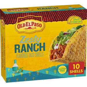 lot 1904 image: Old El Paso Stand N Stuff Bold Ranch Flavored Taco Shells 10 Count