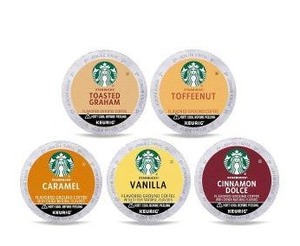 lot 1939 image: Starbucks Flavored K-Cup Coffee Pods Set 40 count