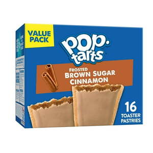 lot 1962 image: Pop-Tarts Frosted Brown Sugar Cinnamon Toaster Pastries  Breakfast Foods  Shelf-Stable  27 oz (16 Count)