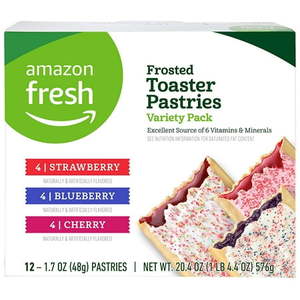 lot 1991 image: Fresh - Toaster Pastries Variety Pack (Strawberry  Blueberry  Cherry)  12ct