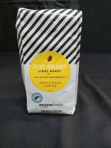 lot 1995 image: AmazonFresh Just Bright Light Roast Whole Bean Coffee 12 oz