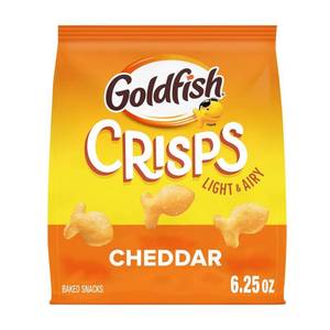 lot 1998 image: Goldfish Crisps Cheddar Cheese Baked Chip Crackers Bag - 6.25oz