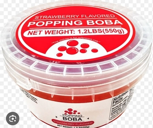 Popping Boba Pearls - Strawberry Flavor 1.2 LB