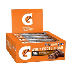 lot 2015 image: GATORADE PROTEIN CHOCOLATE CHIP WHEY PROTEIN BAR 12 BARS
