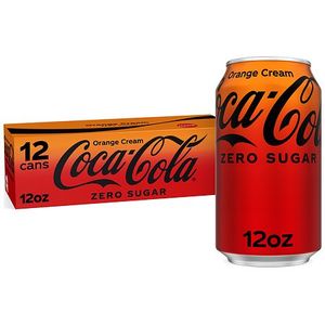 lot 2028 image: Coca-Cola Soda Soft Drink Fridge Pack Cans Orange Cream Cola - 12.0 fl oz x 12 pack