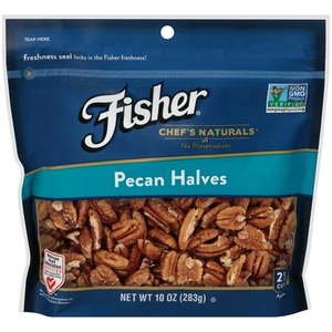 lot 2092 image: FISHER PECAN HALVES 10 OZ BAG