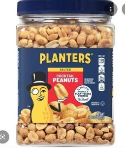 lot 2094 image: PLANTERS, SALTED COCKTAIL PEANUTS 2 LB 3 OZ