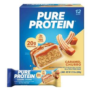 lot 2126 image: Pure Protein 20g Protein Bar - Caramel Churro - 12ct