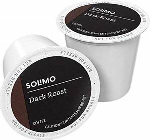 lot 2161 image: Amazon Brand - Solimo Dark Roast Coffee Pods, Compatible with Keurig 2.0 K-Cup Brewers 100 Count(Pack of 1)