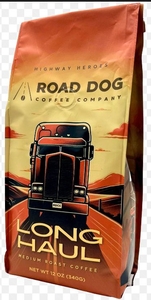 lot 2168 image: Road Dog Coffee Long Haul Medium Roast 12 Oz