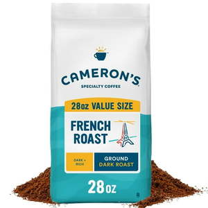 lot 2177 image: Cameron s Coffee Premium French Roast Ground Coffee  Dark Roast  28 oz  Naturally Caffeinated