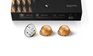 lot 2525 image: Nespresso Capsules Vertuo, Golden Caramel, Medium Roast Coffee, 10 Count Coffee Pods, Brews 7.8oz.