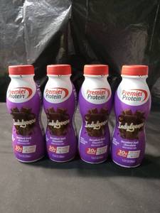 lot 2541 image: Premier Protein Shake INDULGENCE, Decadent Dark Chocolate, 30g Protein, 170 Calories, 3g Sugar, 11.5 fl oz, 4 Pack