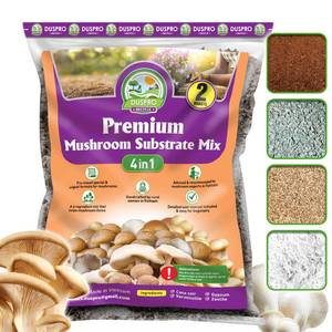 lot 2594 image: DUSPRO Recycle Premium 4-in-1 Mushroom Substrate Mix with Coco Coir, Zeolite, Gypsum & Vermiculite �� Ideal Mushroom Growing Mix for Gardening, Moisture Retention, pH Balance & Ready to Use Mixture 2QT (NO VISIBLE EXP DATE)