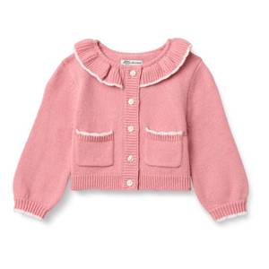 lot 2612 image: Amazon Essentials x Sofia Grainge Baby Girls Cardigan Sweater, Blush, 24 Months